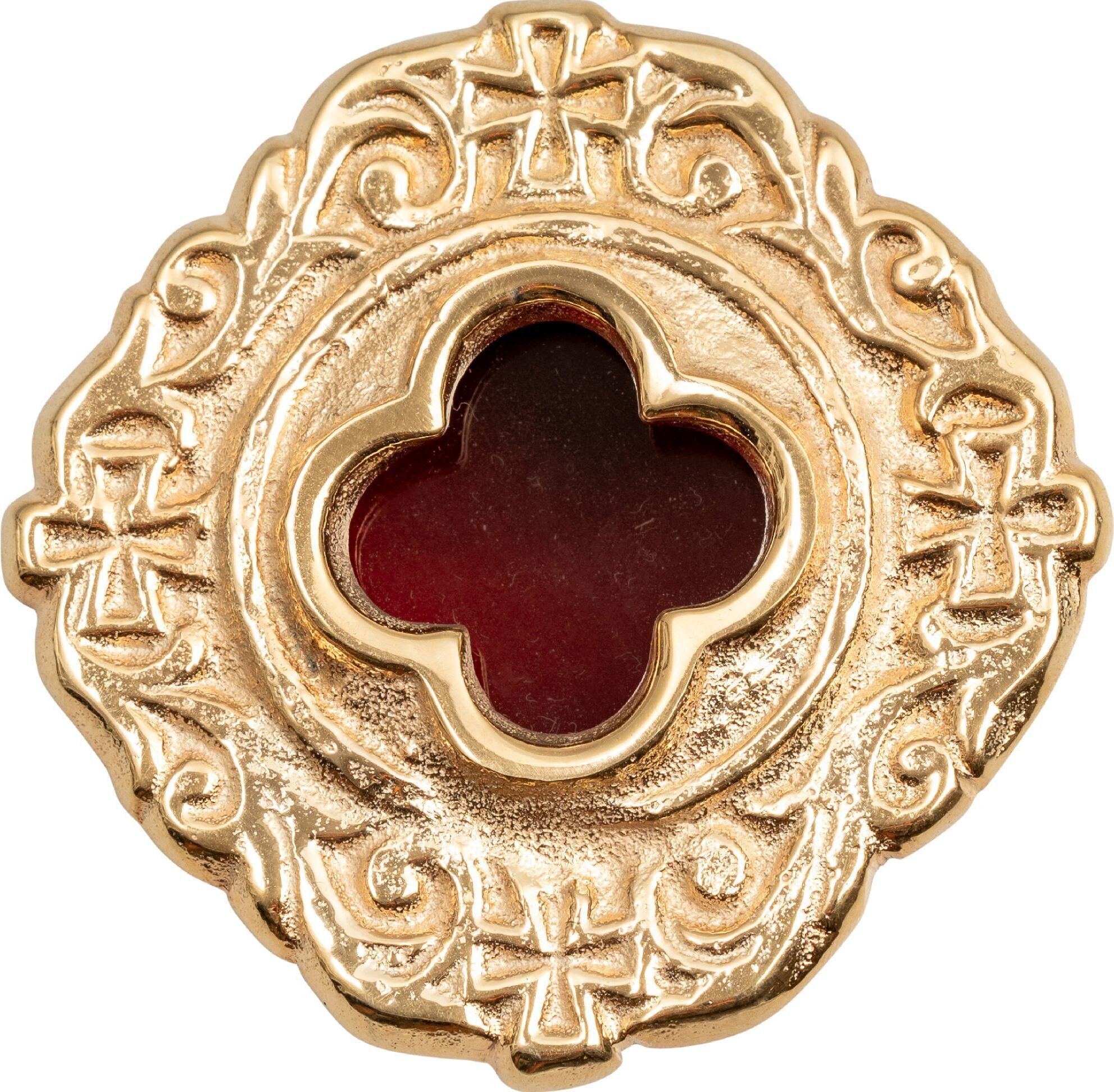 HECK Kirchenbedarf Hand-Reliquiar vergoldet D 6 cm HK30781.01