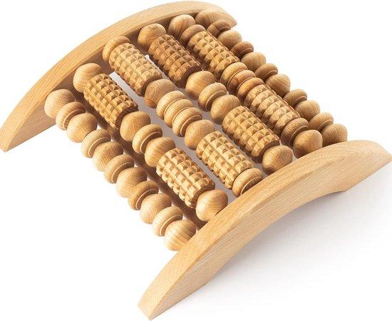 Famanu Fußmassagegerät - Entspannung und Stressabbau - Tragbar - 24L x 7B x 28H - Fußroller - Holz SHSHOP