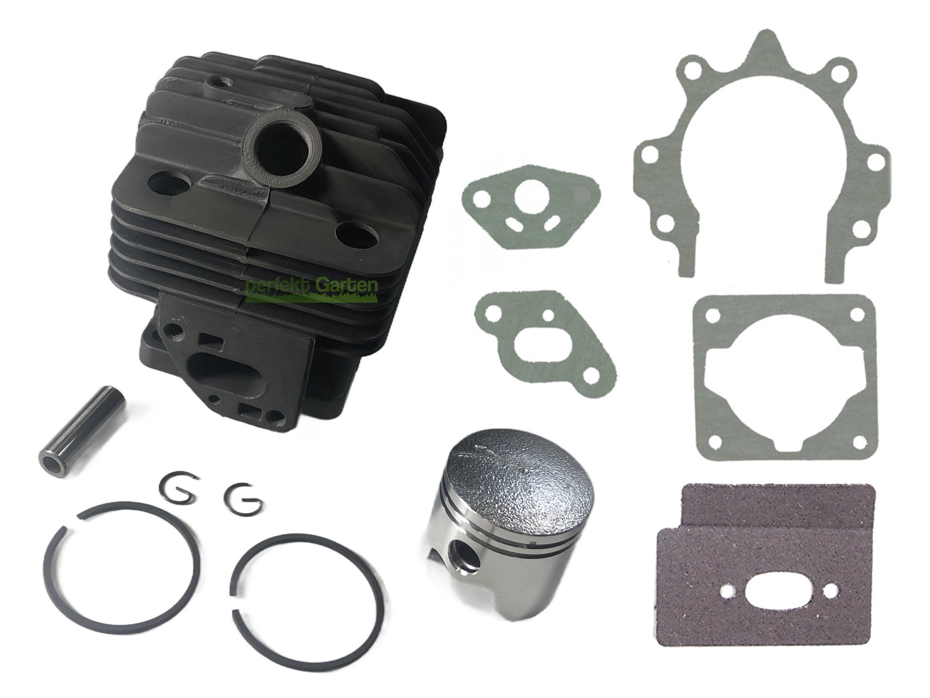 perfektGarten 36mm Zylinder & Kolben (neuer Typ) für Internet / Baumarkt / Import Motorsense 1303 + 1189