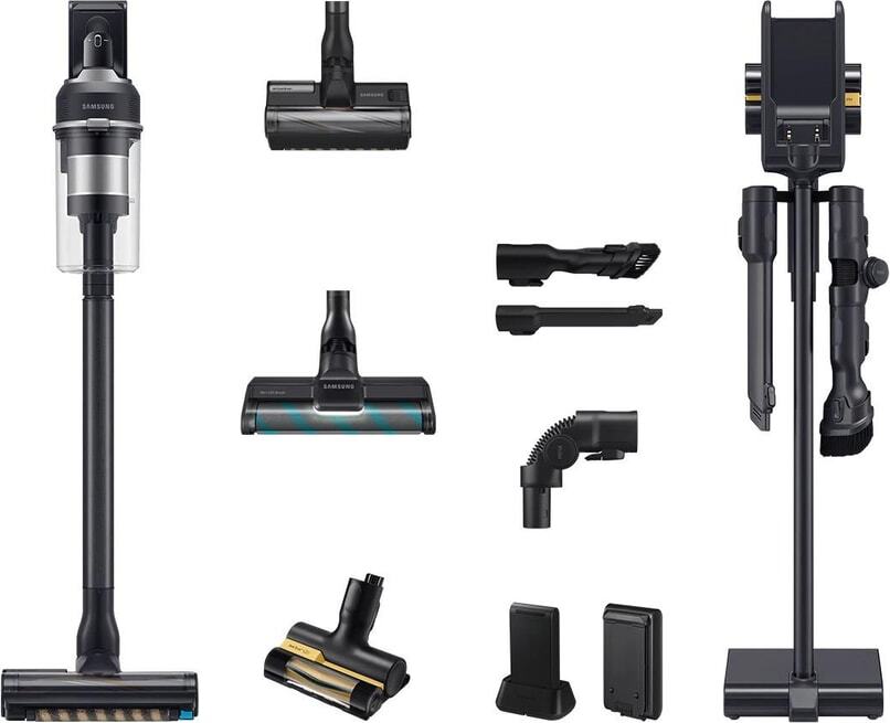 Samsung Jet 95 Akku+ CompleteClean, Tyčový vysávač 2 v 1, Bezvreckové, Čierna, Obdĺžnikový, Suchý, Mikro