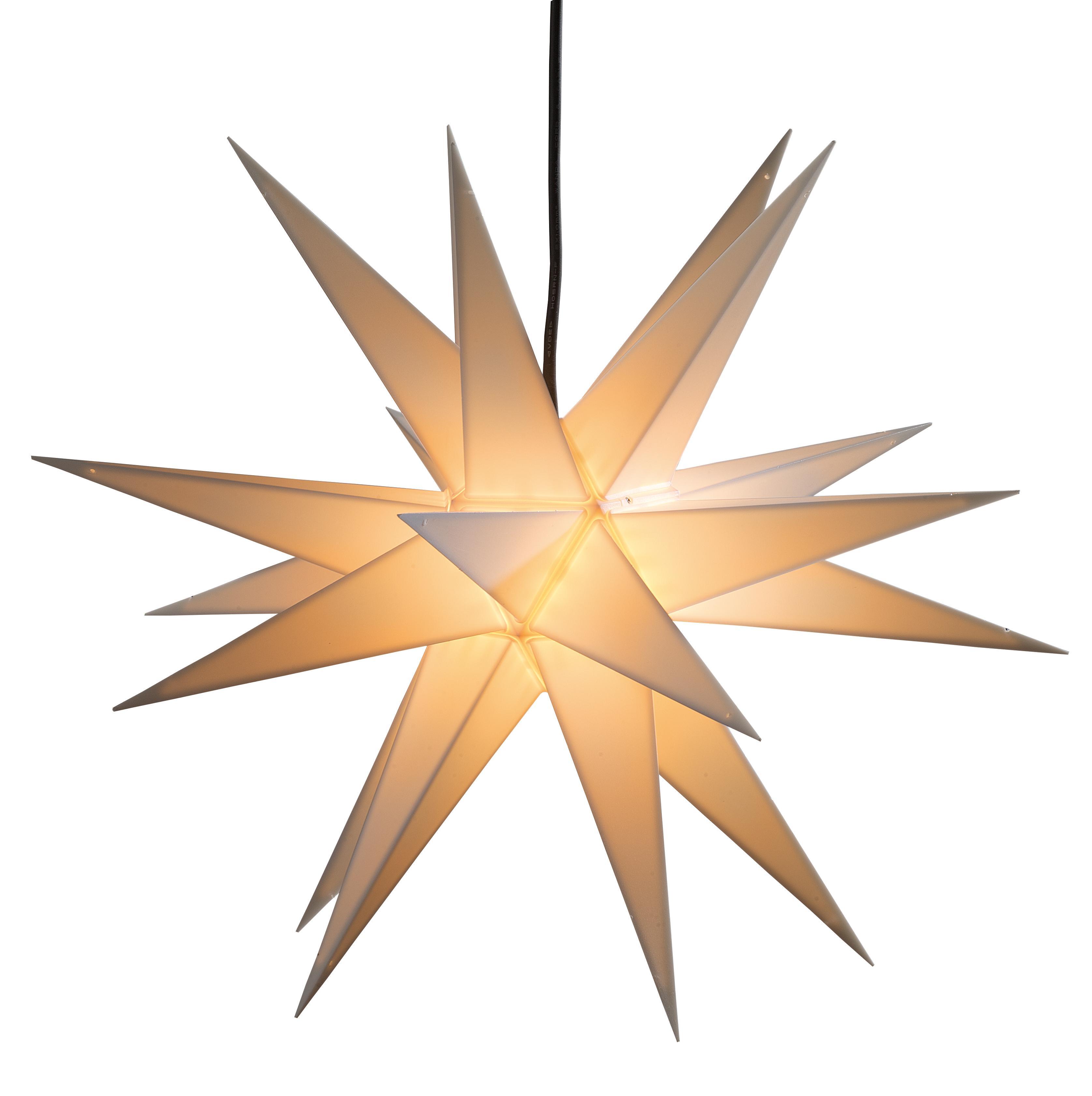 Adventsstern Ø 60 cm Weihnachtsstern Weiß SAICO WS2005