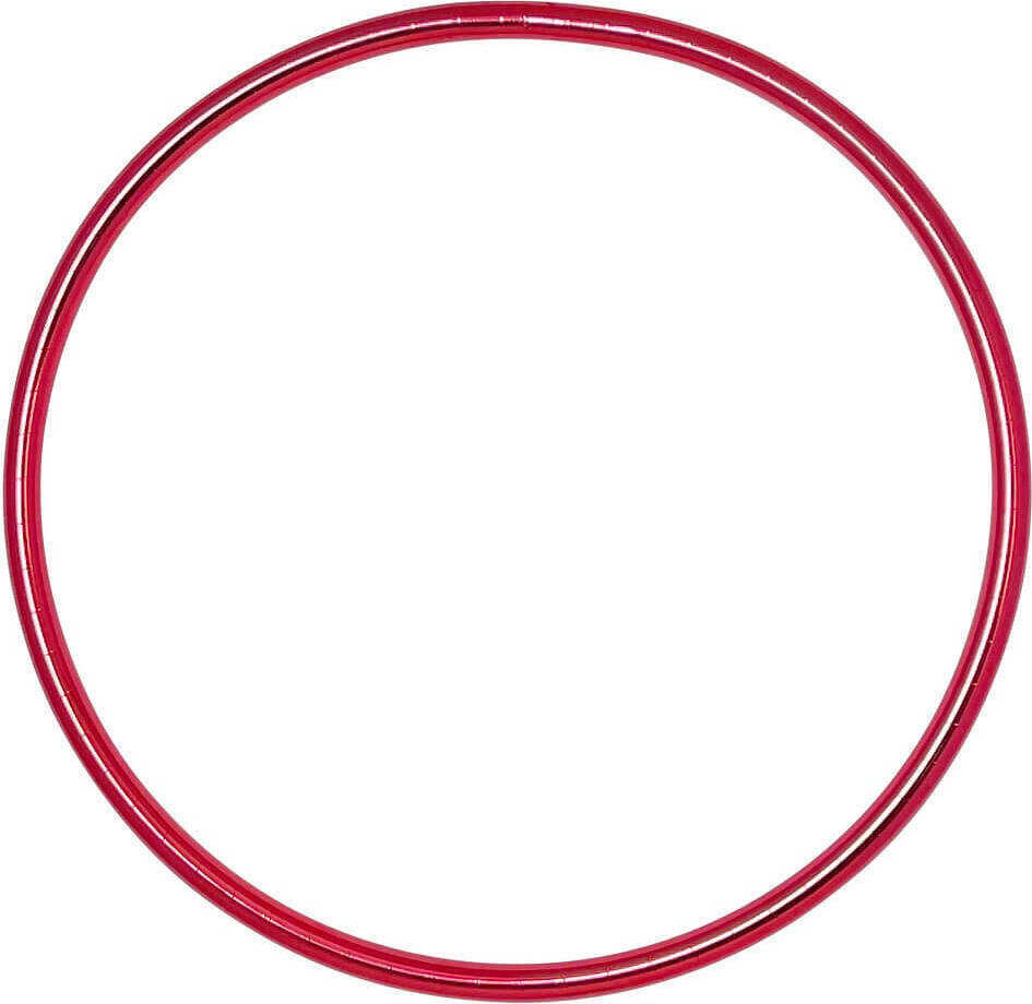 Hoopomania Mini Hula Hoop, Metallic Farben, Ø50cm, Rot