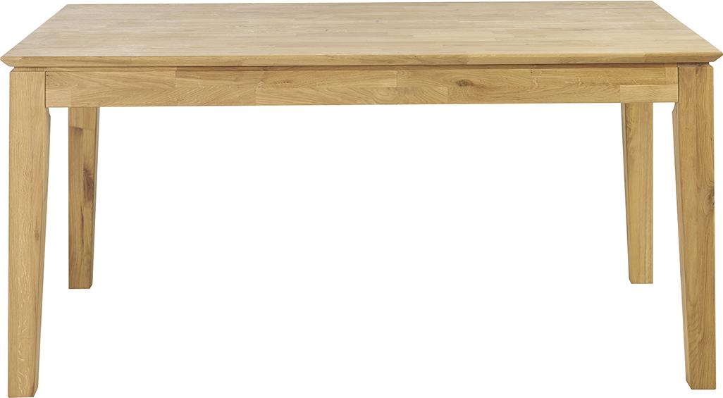Miliboo - Ausziehbarer rechteckiger Esstisch aus hellem Eichenholz L160-220 cm YULIA