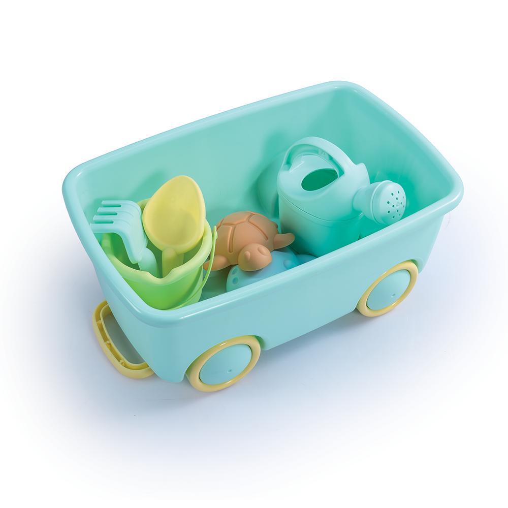 Dolu Strandspielset mit Wagen und verschiedenen Strandartikeln