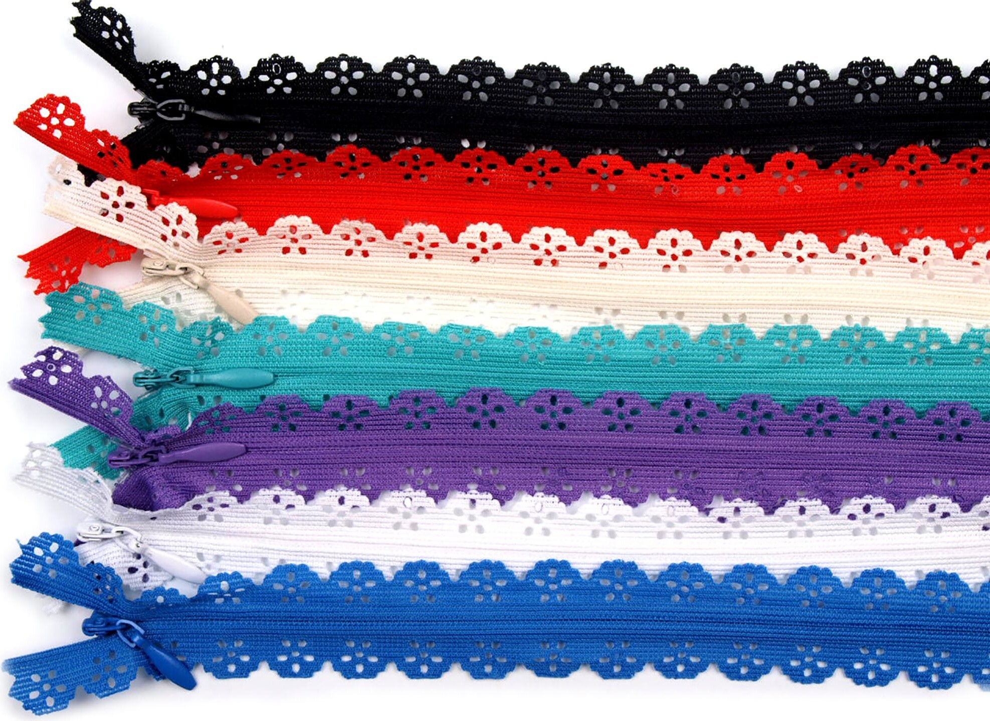 maDDma 1 Spitzenreißverschluss, 2,3 cm breit, 16cm lang, rot 70018270339_162