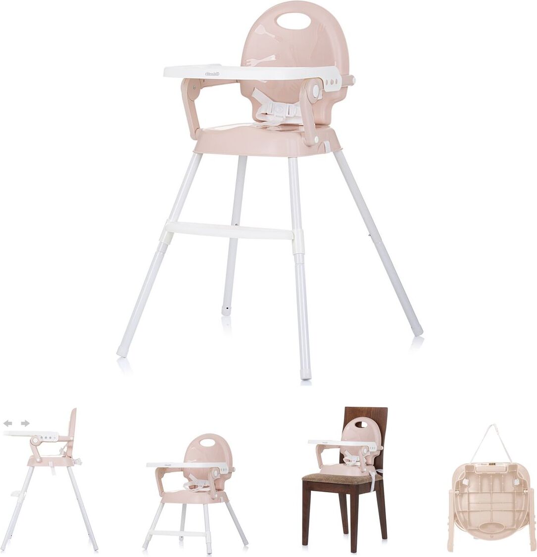 Chipolino Hochstuhl 3 in 1 Bonbon, Sitzerhhung, Fusttze, Tablett verstellbar hellbraun STHBB0232SA