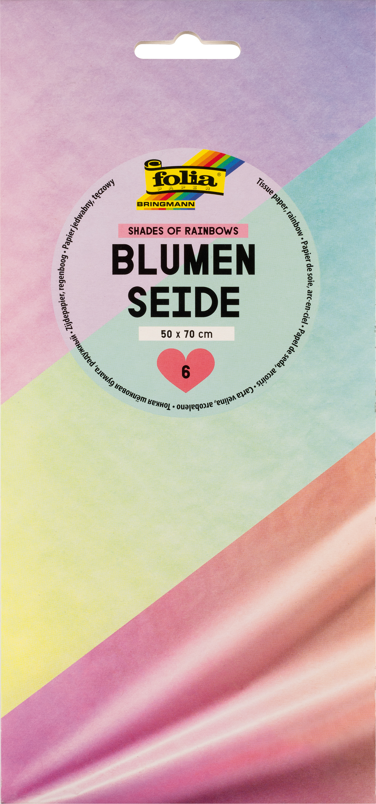 Blumenseide Papier – 26 Bogen, Hellrosa, 50x70 Cm, 20 G/m² – Für Basteln, Scrapbooking & Karten