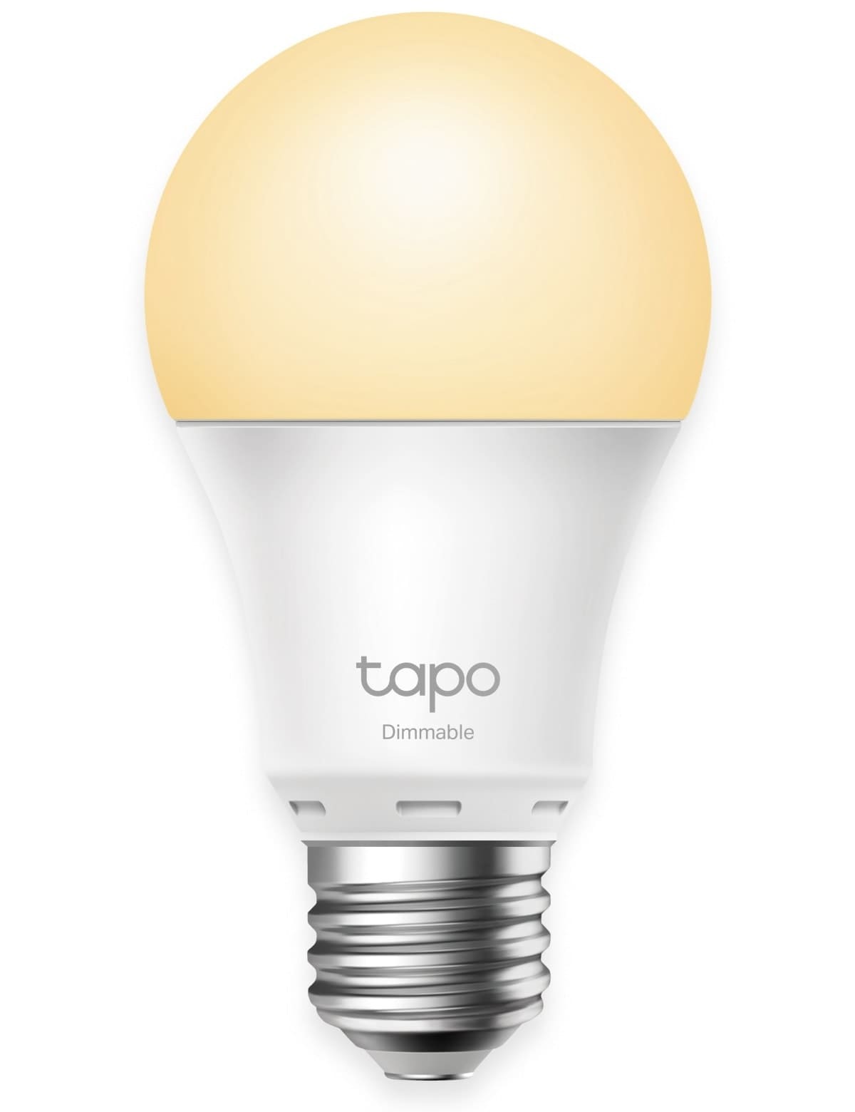 TP-Link Tapo Intelligente E27-Glühbirne, dimmbar, Intelligentes Leuchtmittel, WLAN, Weiß, Gelb, 802.11b, 802.11g, Wi-Fi 4 (802.11n), LED, E27 L510E V1