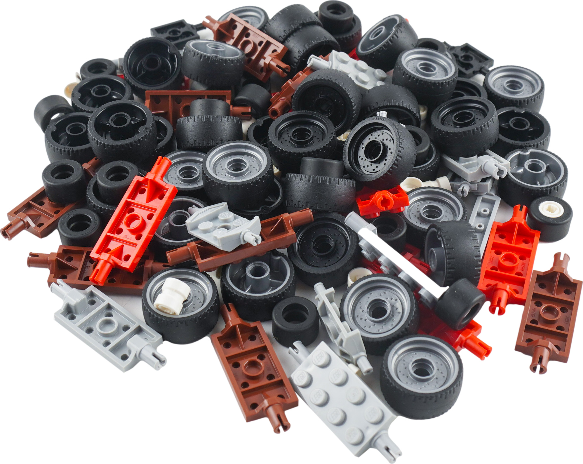 LEGO® City 30 náprav s kolieskami, zmiešané farby - NOVINKA! Diely 90x