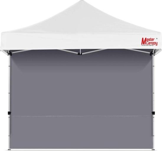Merkloos Seitenwandpaneele für Pop-Up-Zelt - Sonnenschutz - 1er-Pack - Grau - 3 x 3 m 103689-0