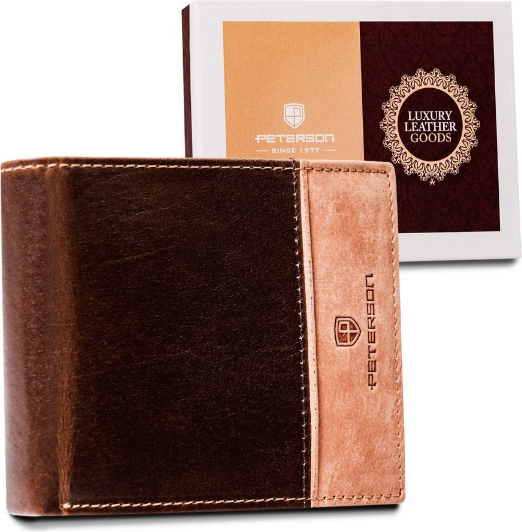 Peterson | Zweifarbige Herren-Geldbörse aus Leder rovicky207640