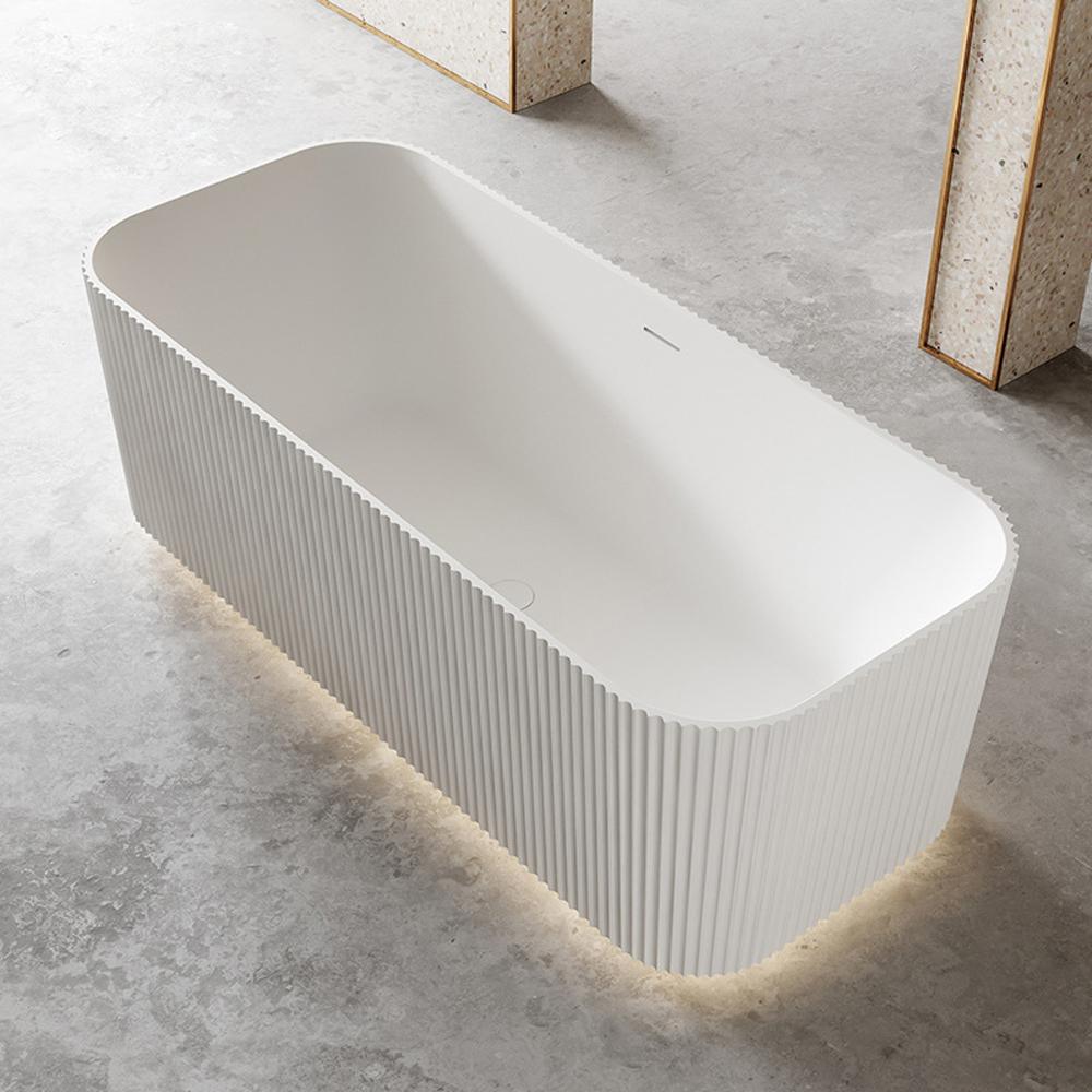 360Home Badewanne, Rundeck-Badewanne, freistehende Badewanne, Relax-Badewanne, Badezimmer-Badewanne, gestreifte Badewanne, LED-Badewan150*75*58cm/TW-7682-150/