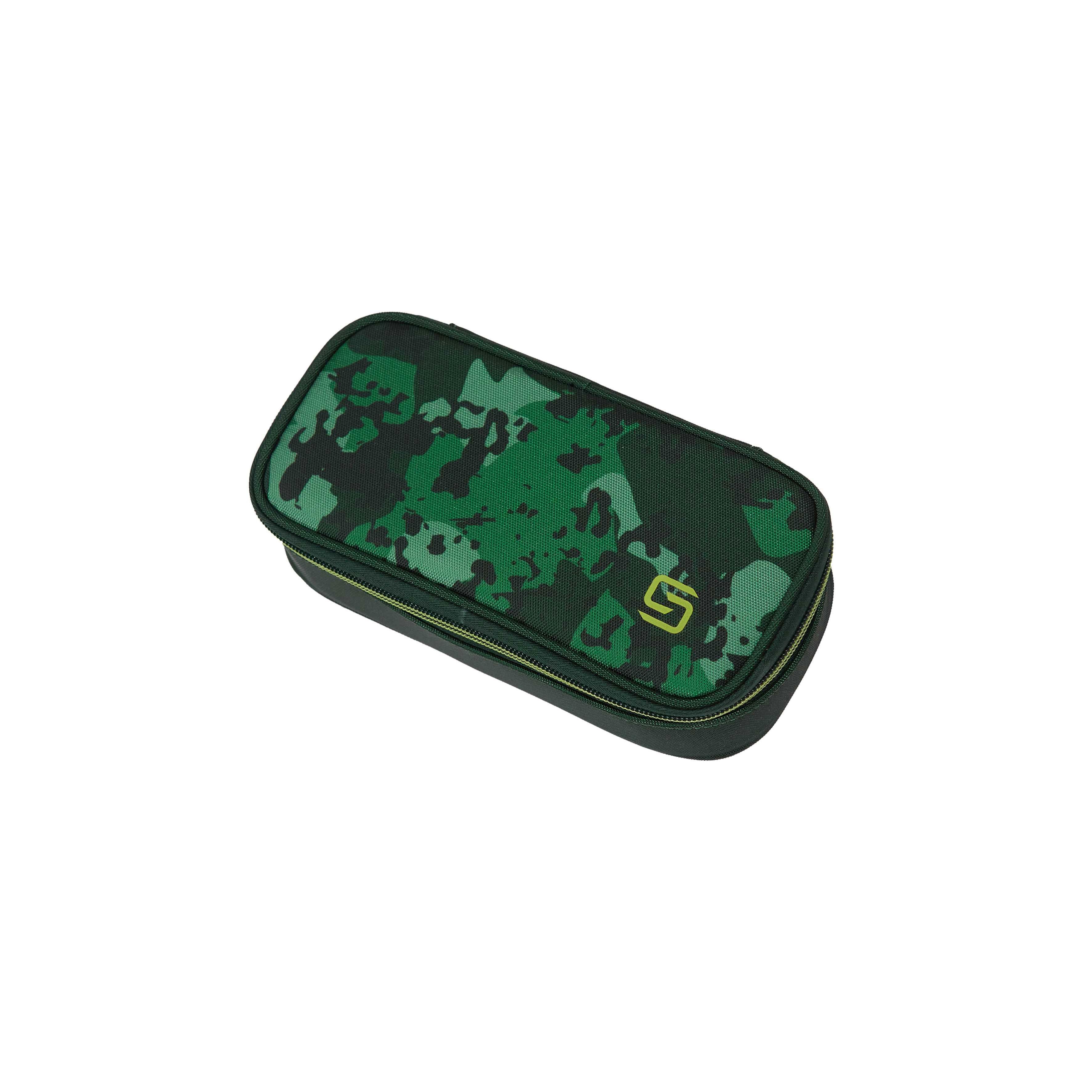 walker® 49711-347 Schüleretui Fame Uni - Camo green, 21 x 6 x 10 cm, 1 Fach, ungefüllt