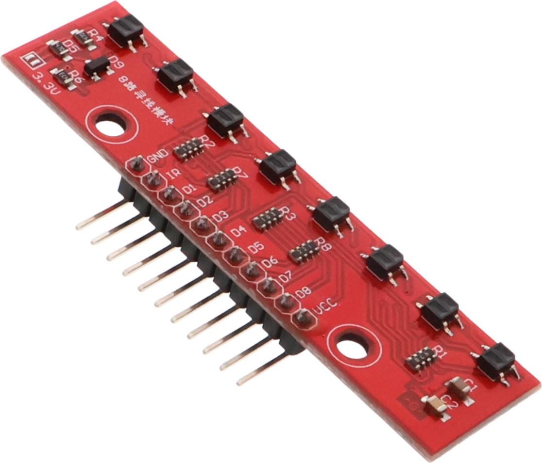 Funduino Linetracking Infrarot Sensormodul 8-Kanal 3,3V - 5V