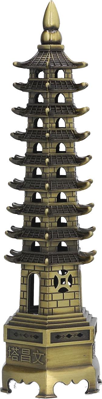 Cocosity Bringen Sie Viel Glck, 25 cm Legiert Feng Shui Tower Model Statue fr Zuhause, Bar, Caf -Dekoration, Retro -Design, Leicht zu Reinigende, Wenchang Tower Ornament