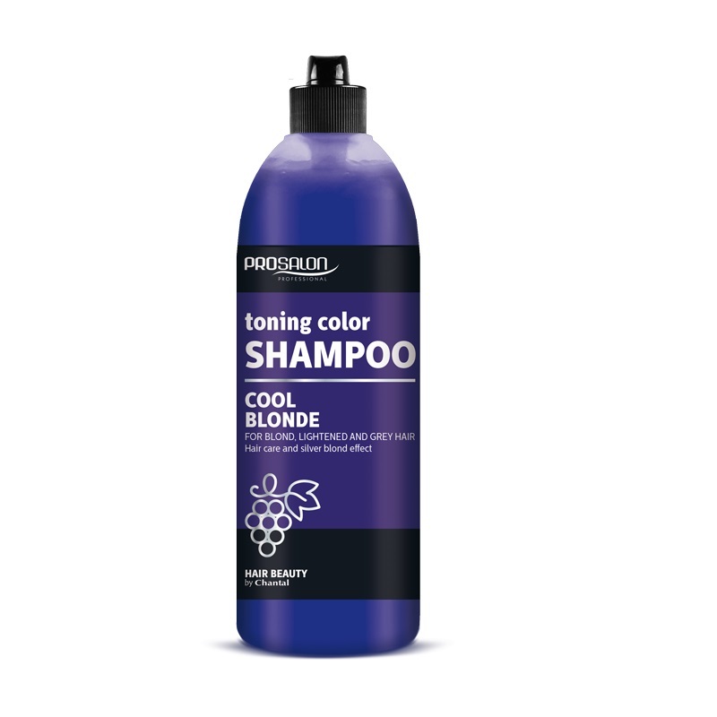 Chantal Prosalon Tónovací šampón pre blond vlasy a šedé vlasy, 500 g