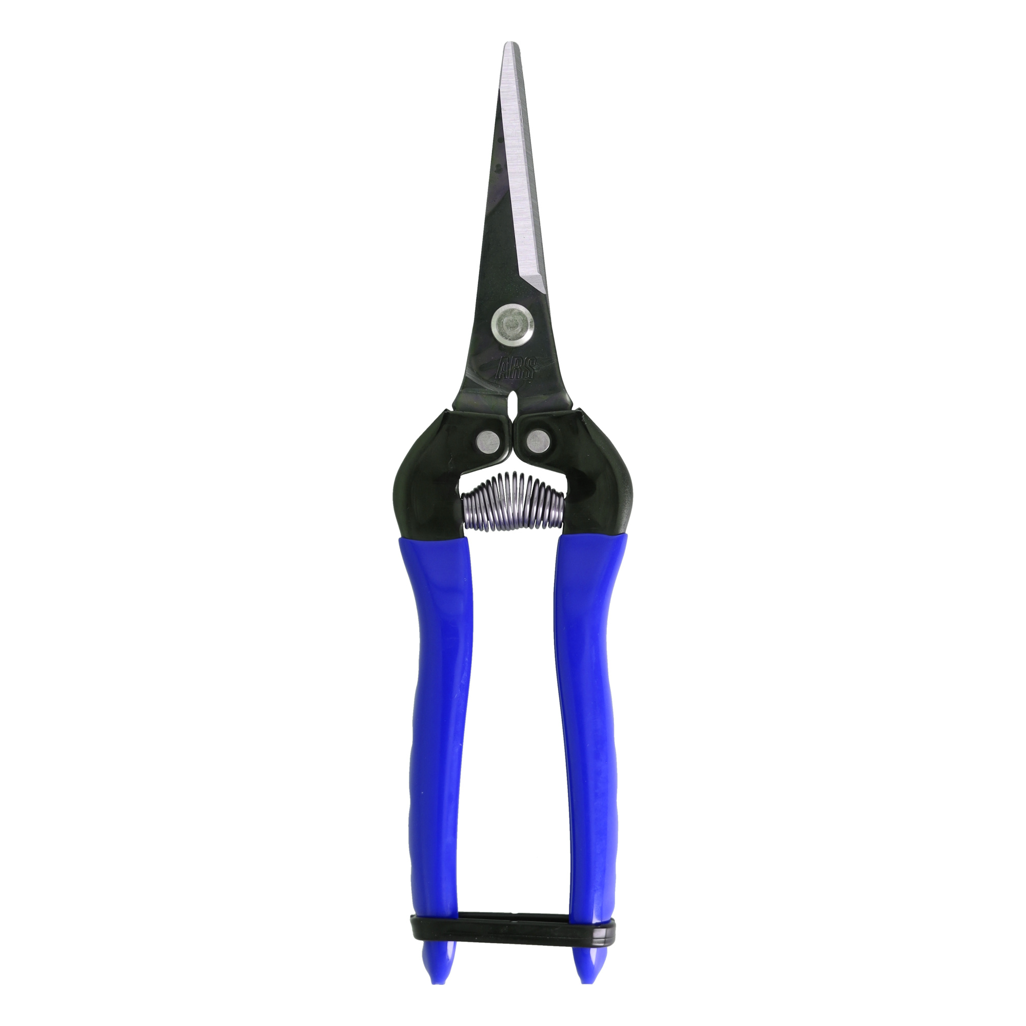 ARS Cut360 Ernteschere, filigrane Obstschere, Gartenschere mit spitzer Klinge, Minischere geeignet als Bonsaischere Cut360-300L-BL