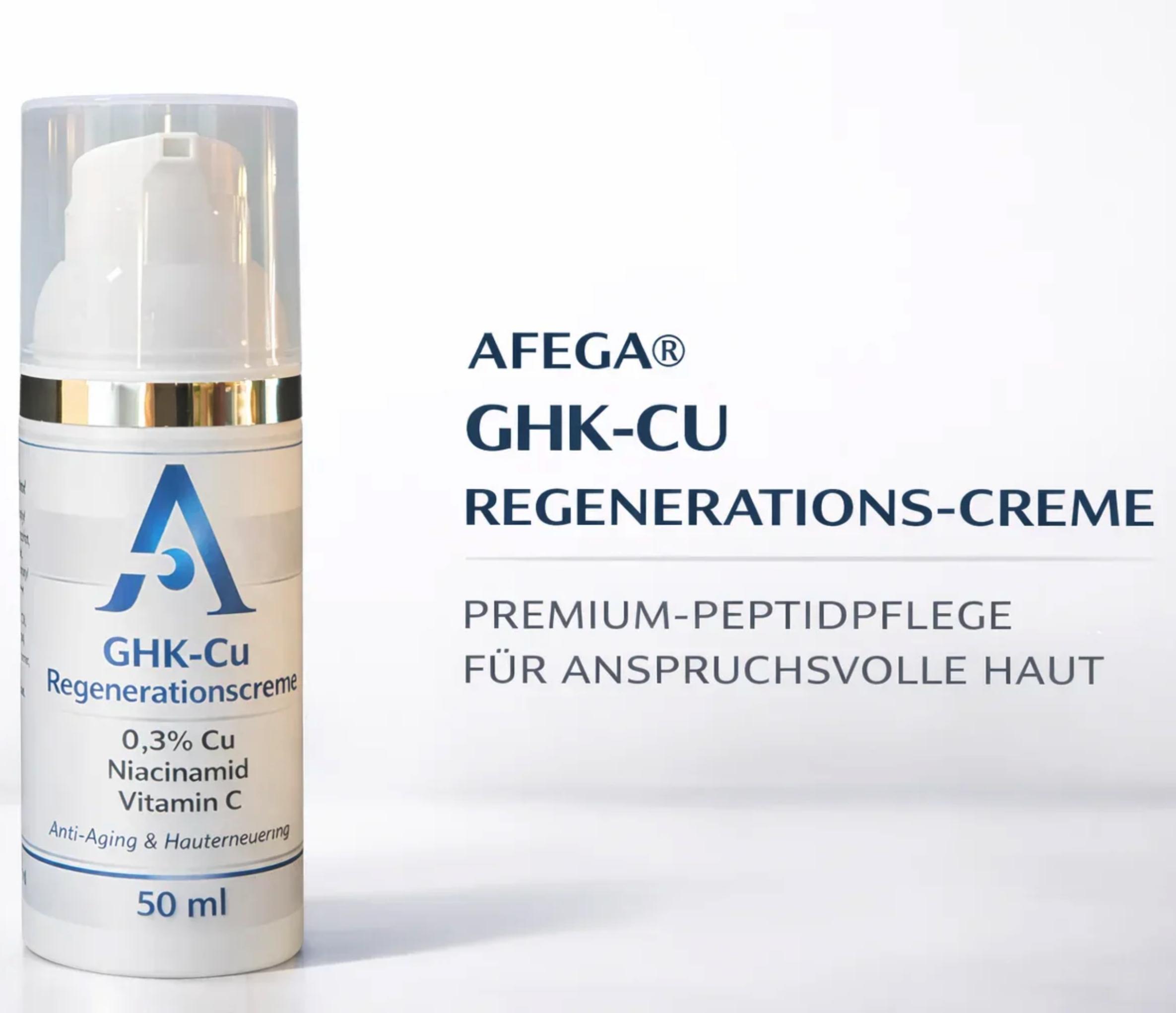 AFEGA Anti-Aging-Produkte AFEGA® GHK-Cu-Creme 0,3 % – Kupferpeptid-Creme 50 ml