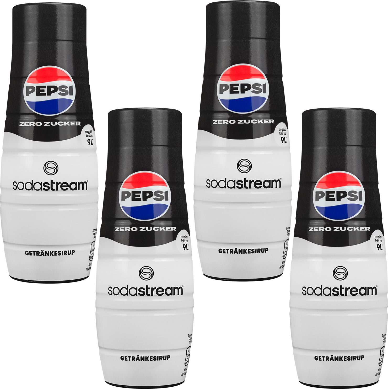 4x Sirup für SodaStream Pepsi Max ohne Zucker 440 ml