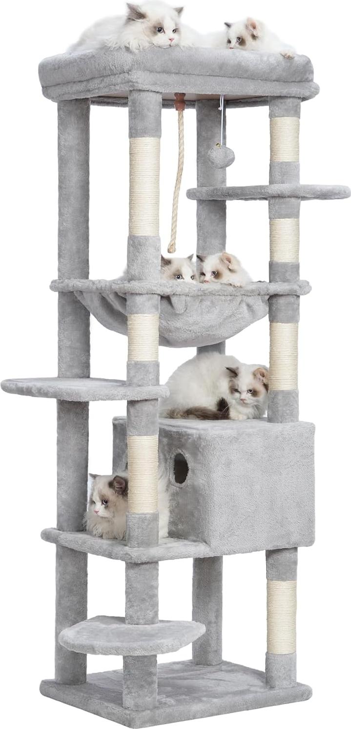 Katzenkratzbaum mit Decken für große Katzen - Raum und Komfort für dein Haustier