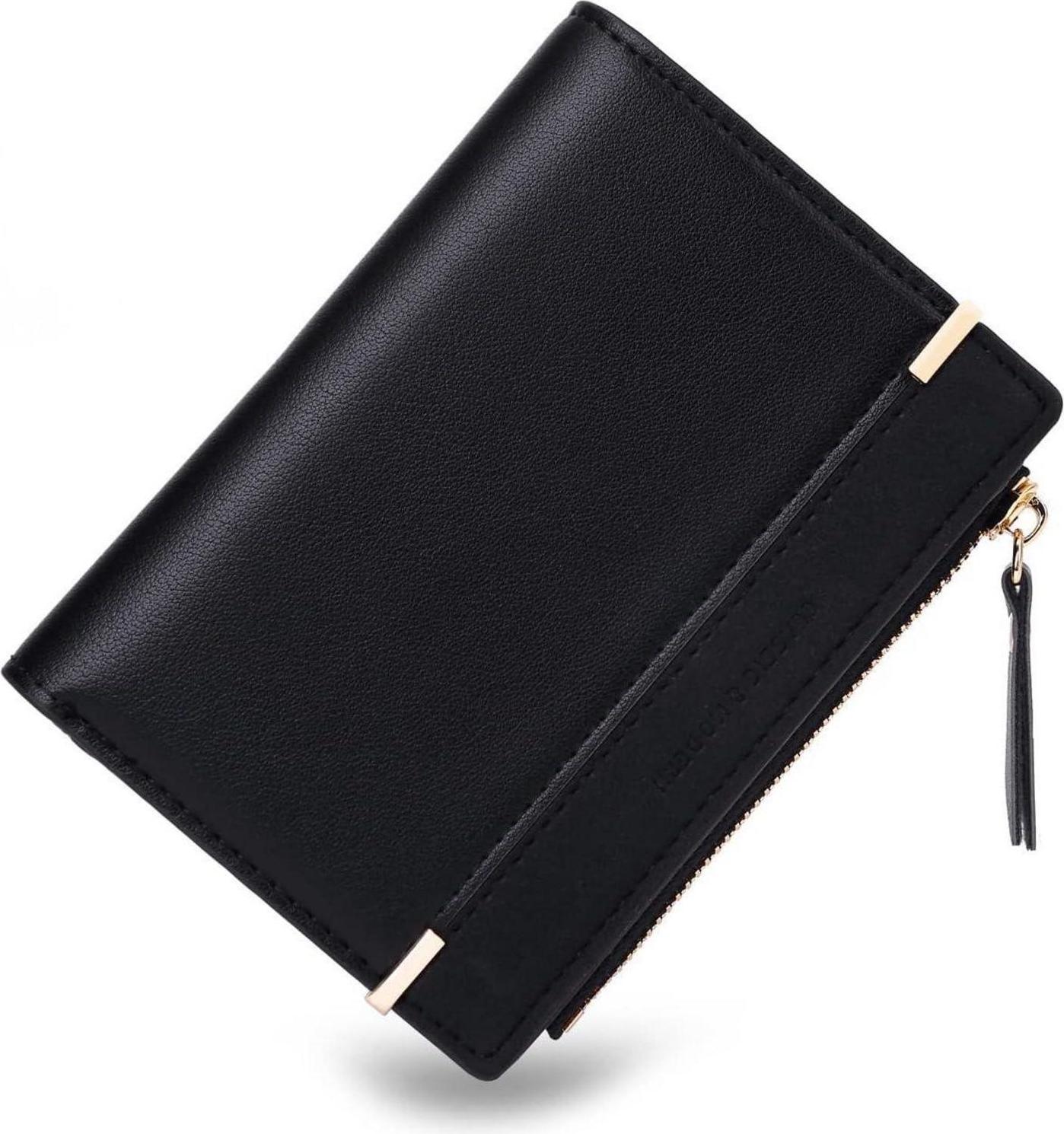 Sonstige Damen Geldbörse aus Weichem Leder Schwarz