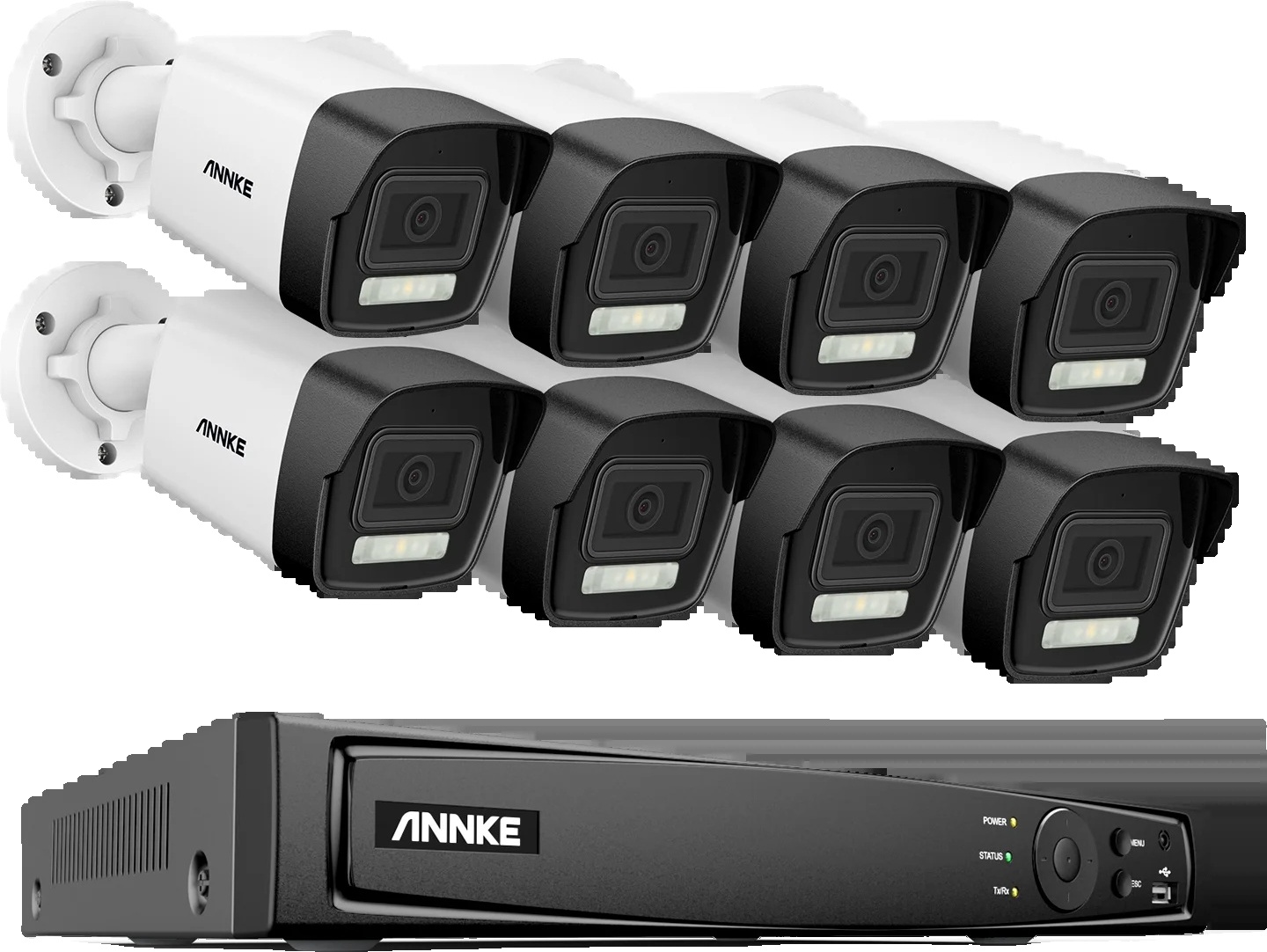 16CH 4K Ultra HD bezpečnostný systém, 8MP nočné videnie, jednoduché diaľkové monitorovanie, 4MM objektív, žiadny
