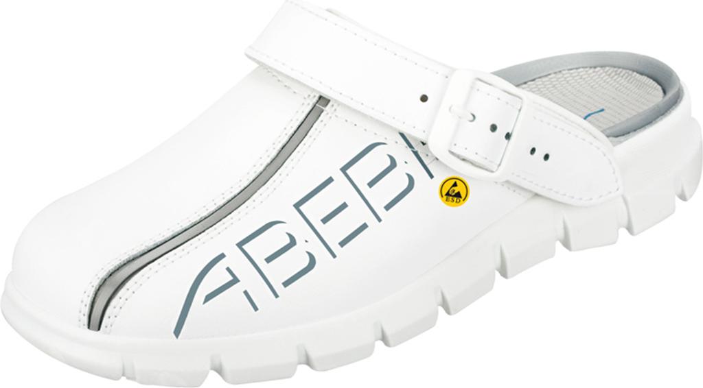 Abeba ESD-Berufsschuhe Dynamic OB Clog weiß CE ESD SRC 37310/38