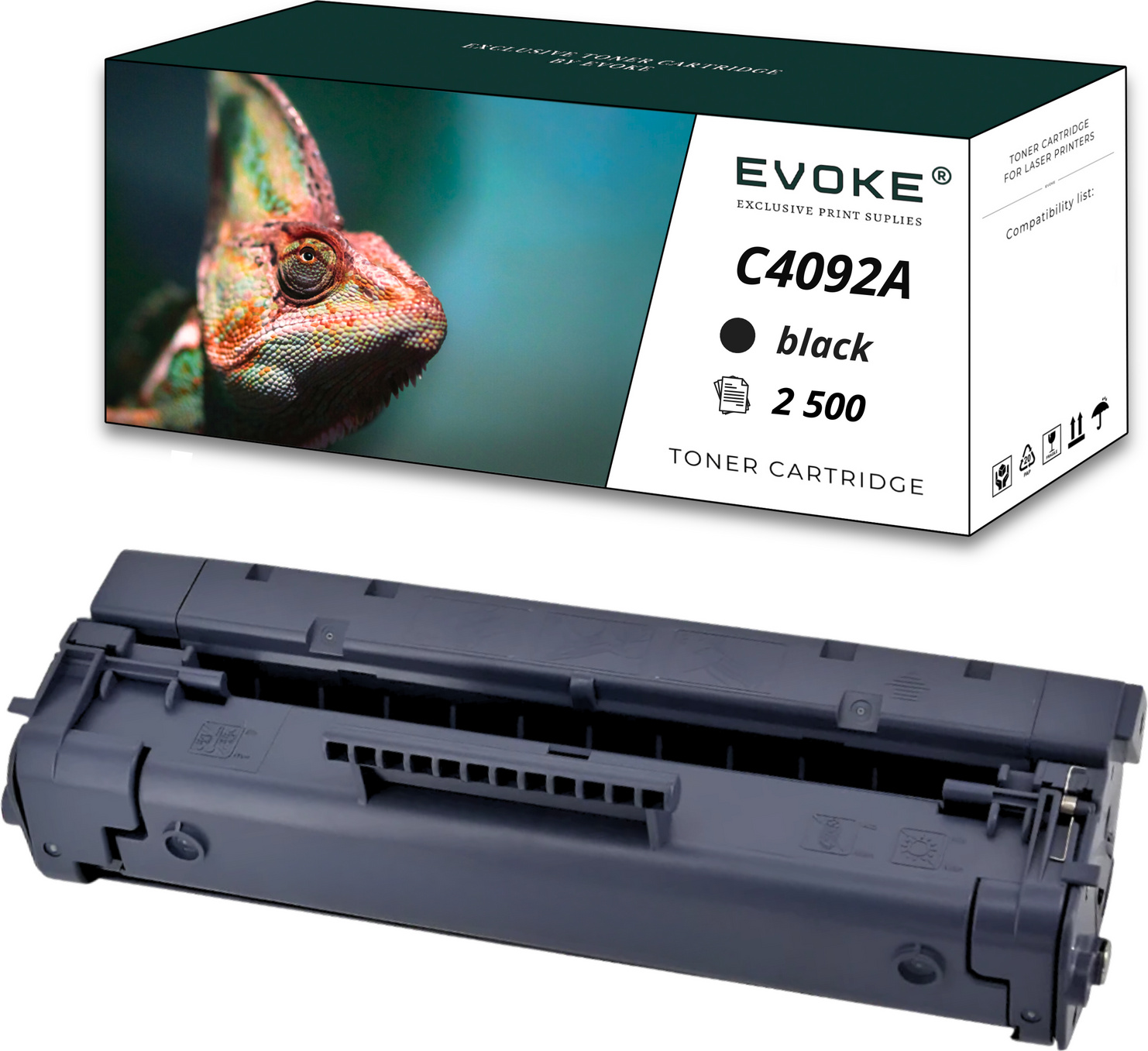 Evoke Toner für HP C4092A 92A 1100 1100A 1100A SE 1100A XI 1100SE 1100XI 3200