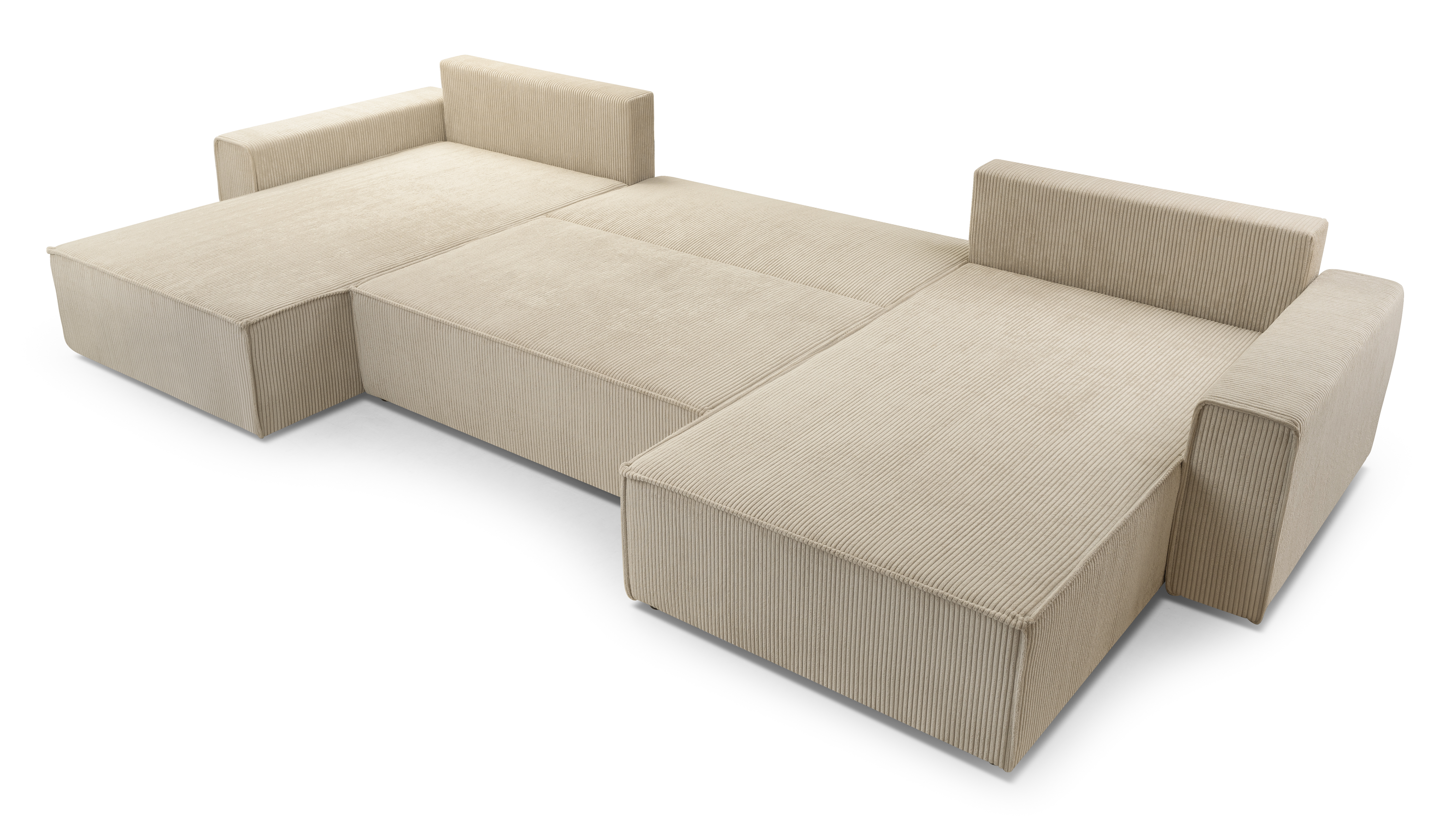 AX LIVING Sofa U Form mit Schlaffunktion Cedria Wohnlandschaft 389cm 