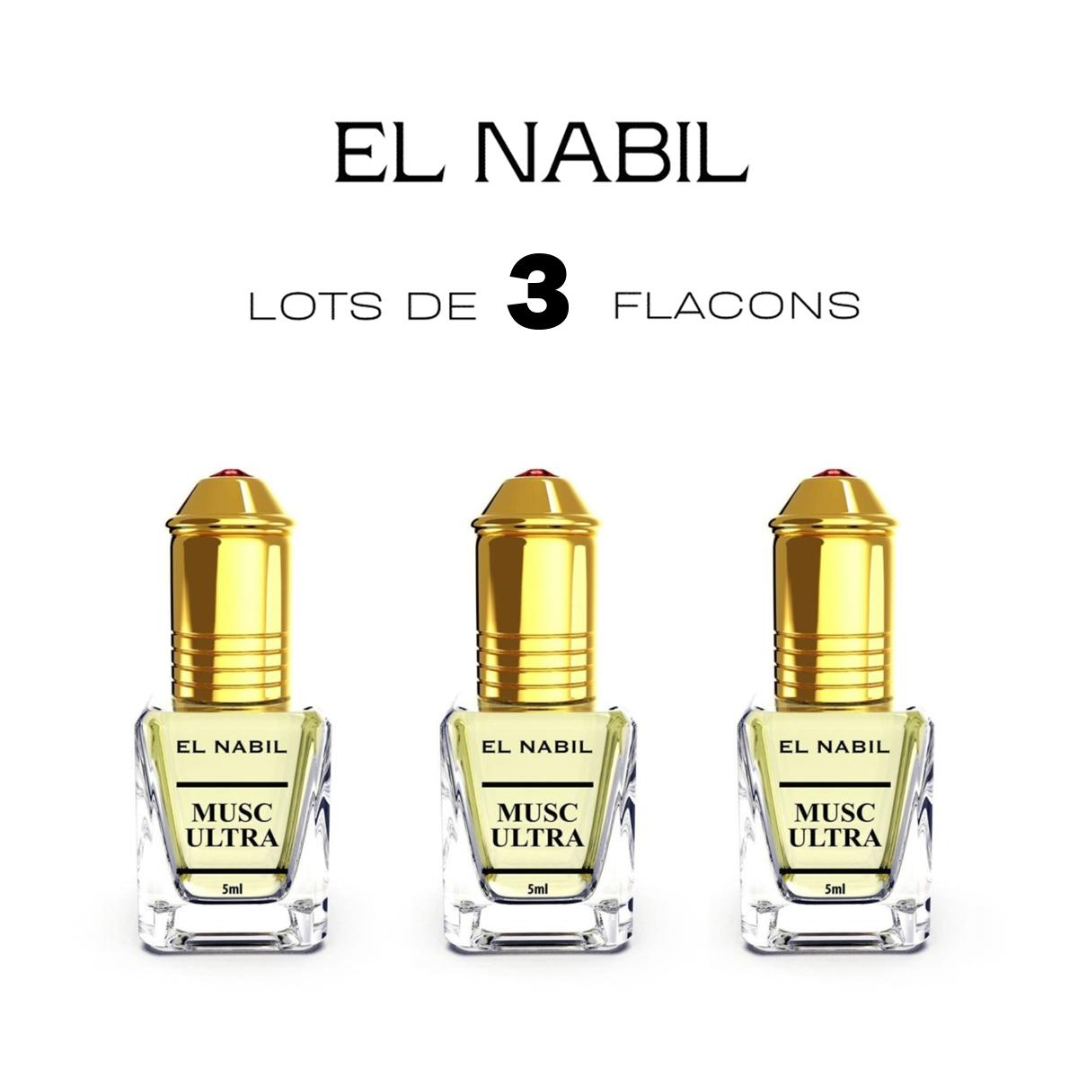 El Nabil Musc Ultra 3x5 ml parfumový extrakt bez alkoholu