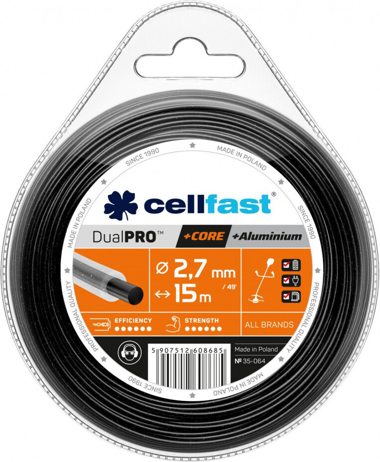 Cellfast Dual PRO™ Damil für Nadelwebstühle - Rundprofil, 2,7 mm, 15 m 35-064