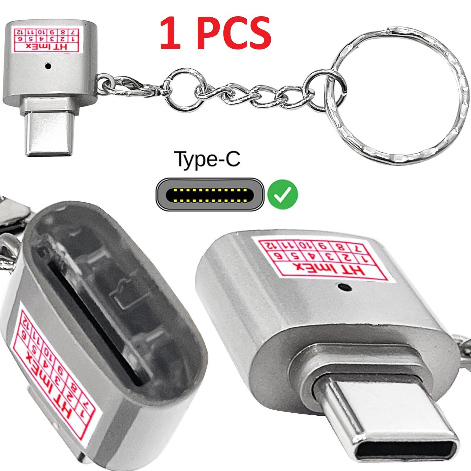 HT ImEx Micro-SD-Kartenleser-Adapter, USB Typ C auf Micro-SD/TF-Kartenleser Micro
