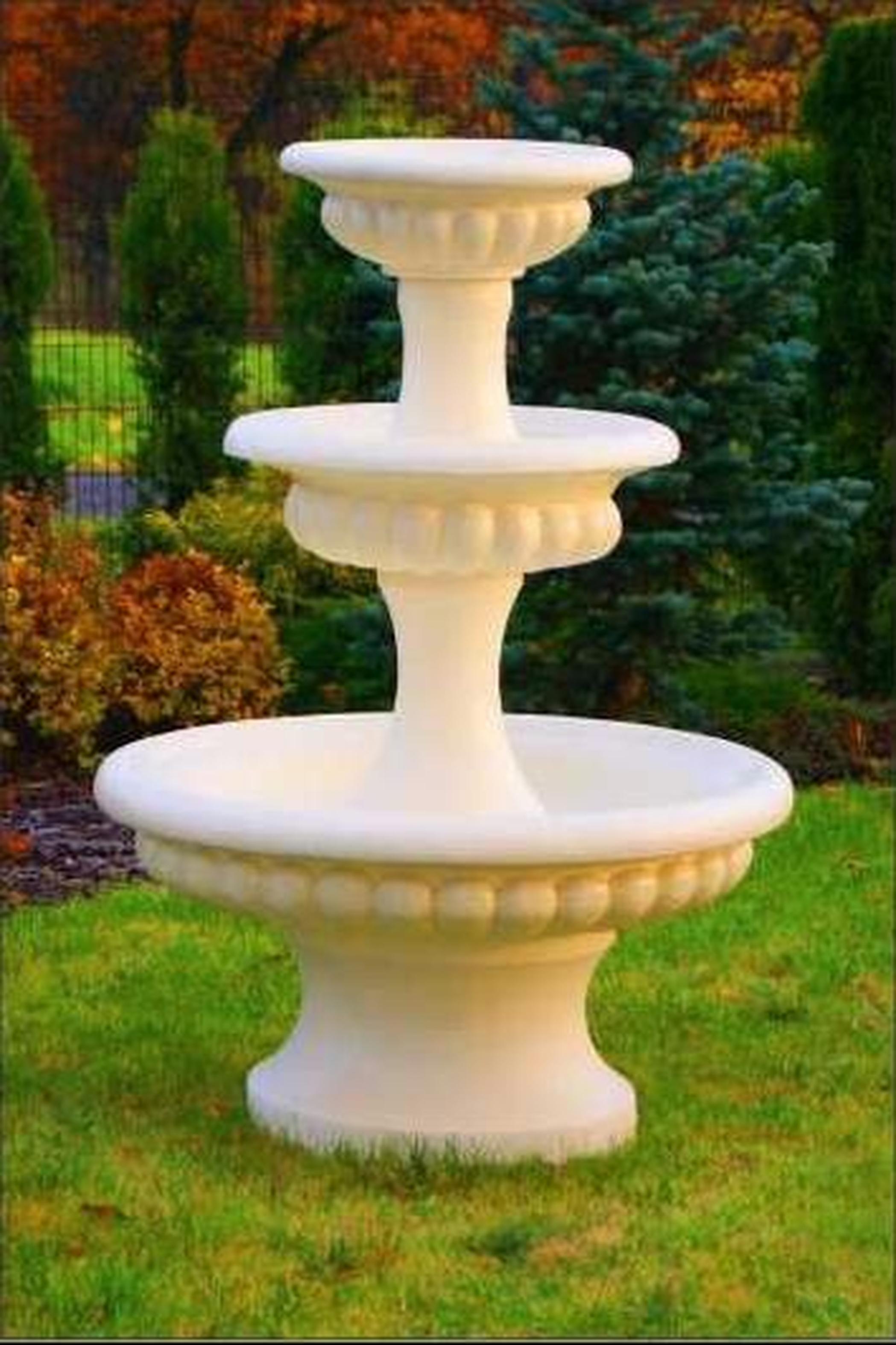 Springbrunnen Garten Teich Brunnen 211cm Steinbrunnen Gartenbrunnen Fontaine Neu
