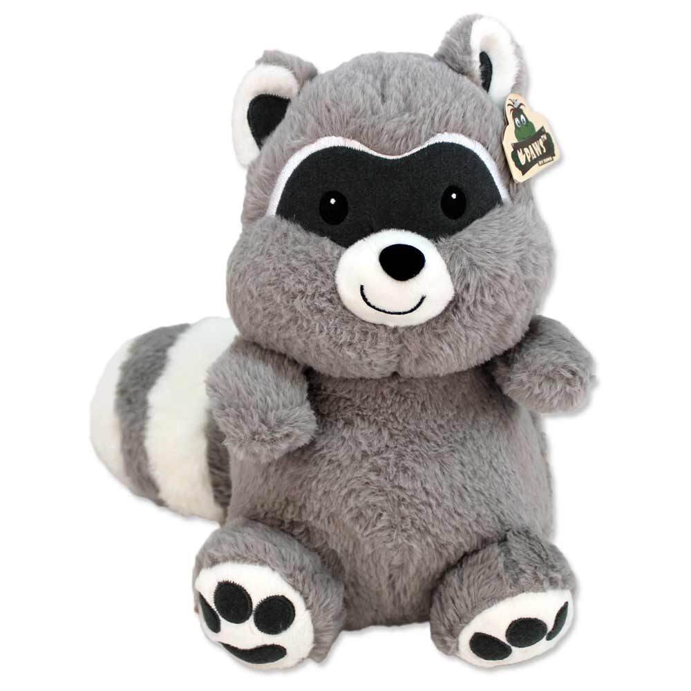 BEMIRO Waschbär Kuscheltier mit Plüschschwanz - ca. 30 cm