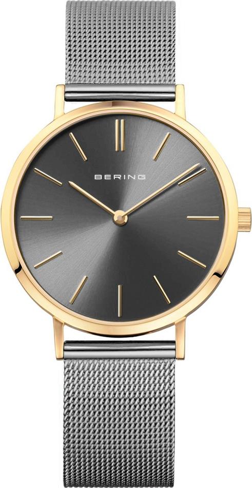 Damen-Uhr BERING 14134-232 in grauem klassischem Schmuckdesign.