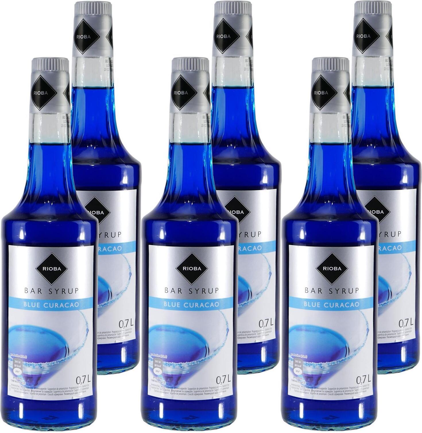 Rioba Blue Curacao Bar-Syrup (6 x 0,7L) 12154-KA