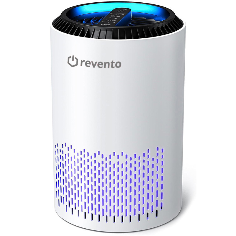 REVENTO® Puro Čistička vzduchu - Alergik s HEPA proti 99,97 % plesní prachu peľu zvieracích chlpov - Čistička vzduchu 22 dB režim spánku - Aromaterapia