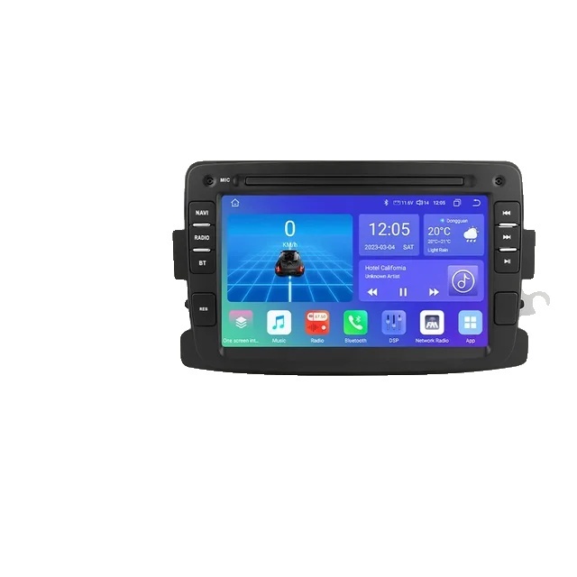 Autorádio so systémom Android, multimediálne GPS, kompatibilné s modelmi Dacia a Renault, S4 (8-jadrové 4G 32G)