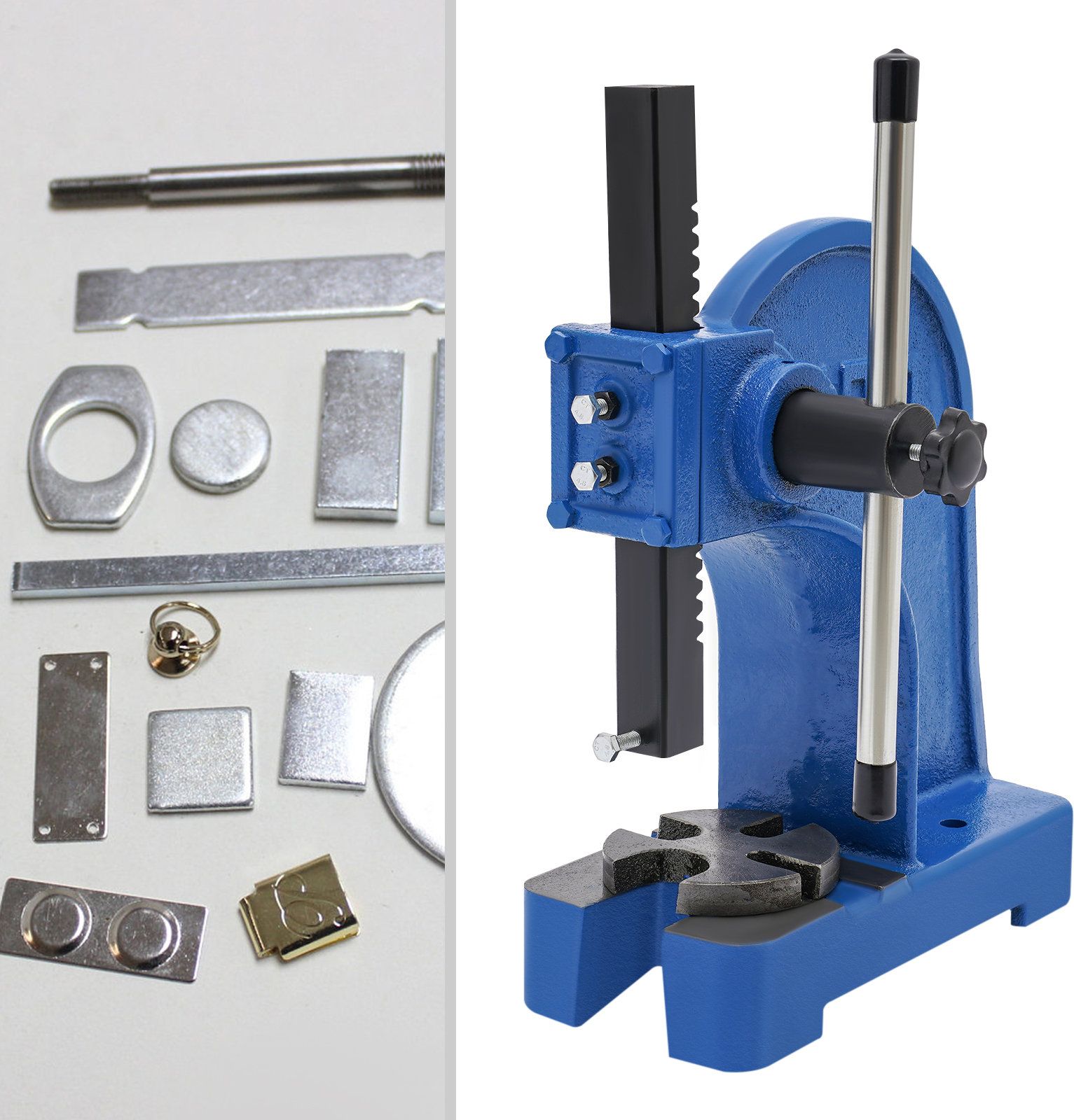 GreatDEshop2021 Dornpresse, Handpresse, Präzisions-Handpresse, schwere manuelle Dornpresse (1 Tonne) JZONJK-000000-WL