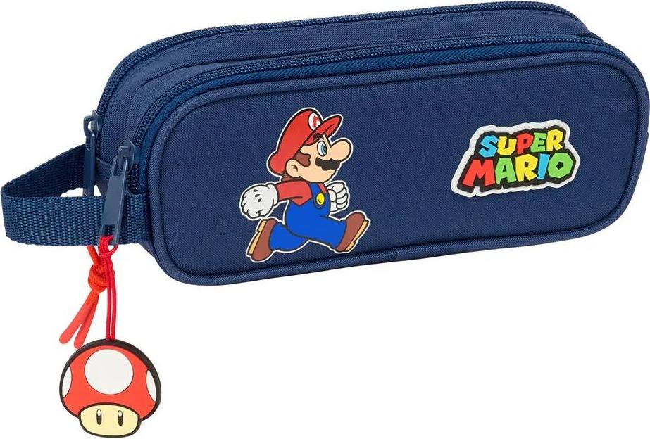 SAFTA, S.A. Safta Double Super Mario Trick Mäppchen Blau Mann Blau One Size 812508513