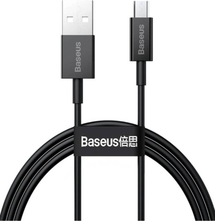 Baseus, USB / Micro-USB Kabel 2A 2m Ladung & Datenbertragung, Schwarz CAMYS-A01