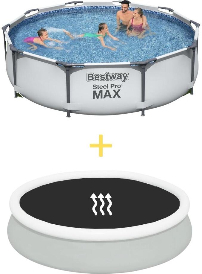 Bazén Bestway - Steel Pro MAX - 305 x 76 cm - solárna plachta v cene