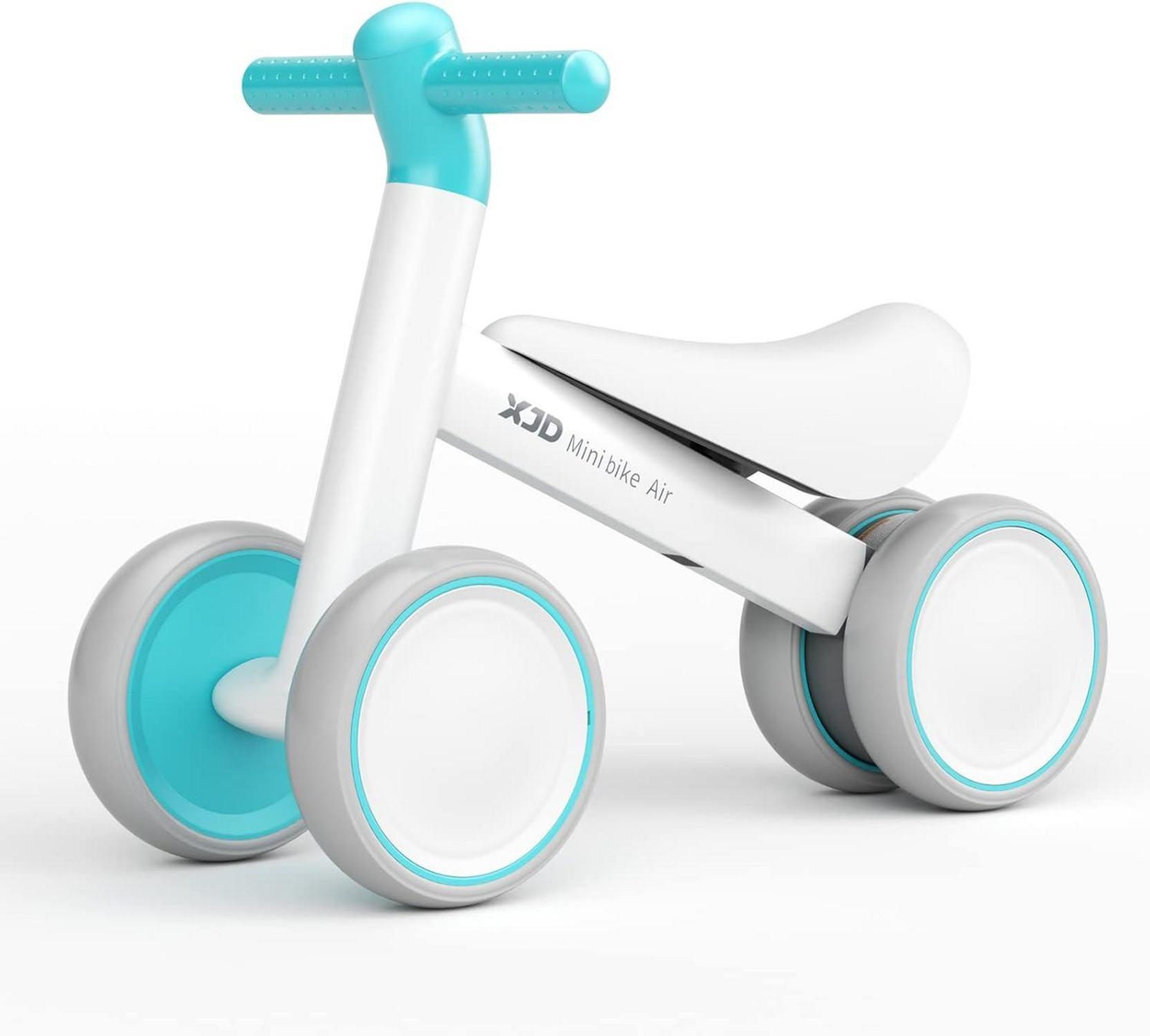 Sonstige XJD Kinder Laufrad ab 1 Jahr, Balance Bike ohne Pedal, 4 Räder, Grün