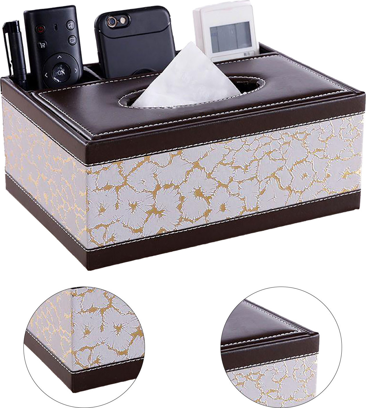 Cocosity Tissue Box Holder,Tissue Box Cover,Tissue Box Cover Holder,Desktop Tissue Box Holder,Countertop Tissue Box Cover,Tissue Holder Cover