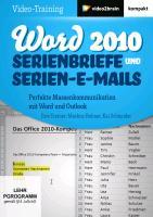 Sonstige Verlage Hahner, M: Word 2010: Serienbriefe/DVD-ROM