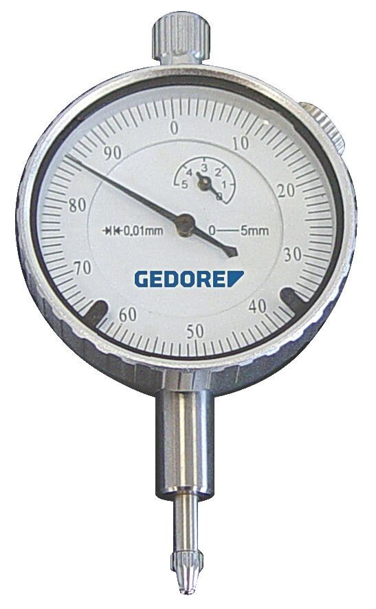 GEDORE Messuhr KL-0128-0 40mm Messbereich 5mm Skalenteilung 0,01mm Zeigerumdrehung 0,5mm