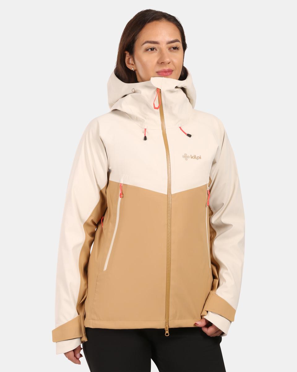 Damen Hardshelljacke Kilpi TRINITY-W, BEIGE, Größe 40