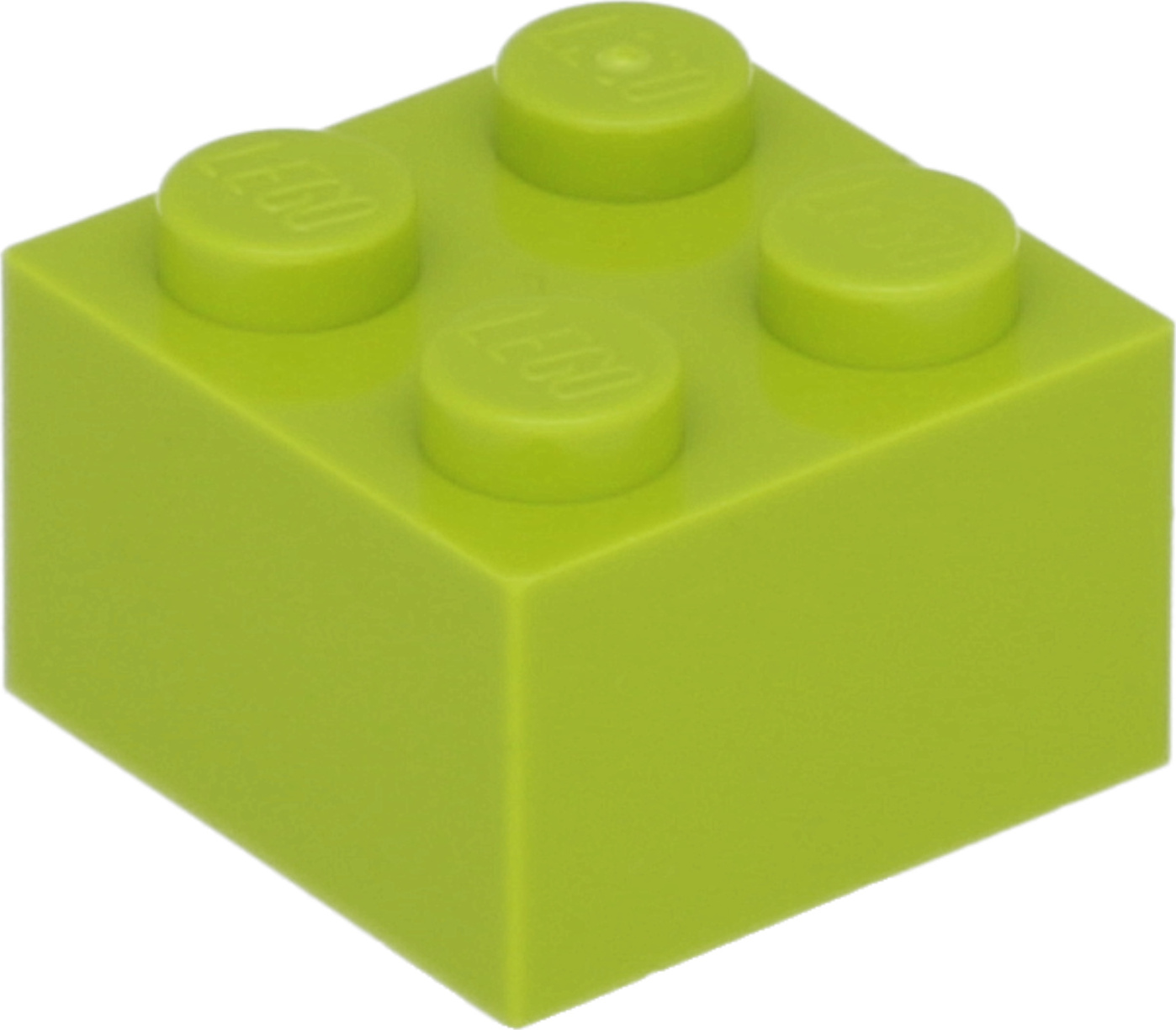 Lego® 2x2 kocky 3003 - 10 kusov Lime