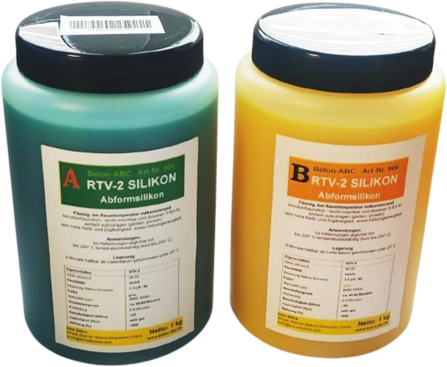 Inno Silica 2 kg Abformsilikon, Silikon-Formenbau RTV-2, Sh°20-weich, Dubliersilikon Mischung 1:1 40085