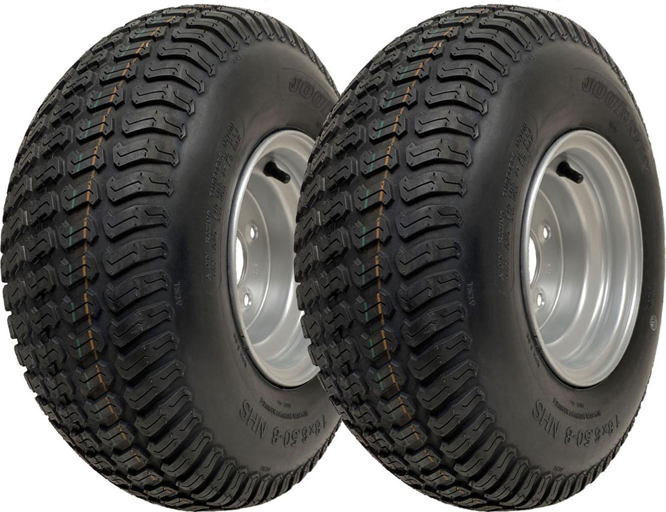 18x6.50-8 Pneumatiky na kosačky na trávu na ráfikoch 4 Ply Wanda P332 4x4" PCD Rim (sada 2)